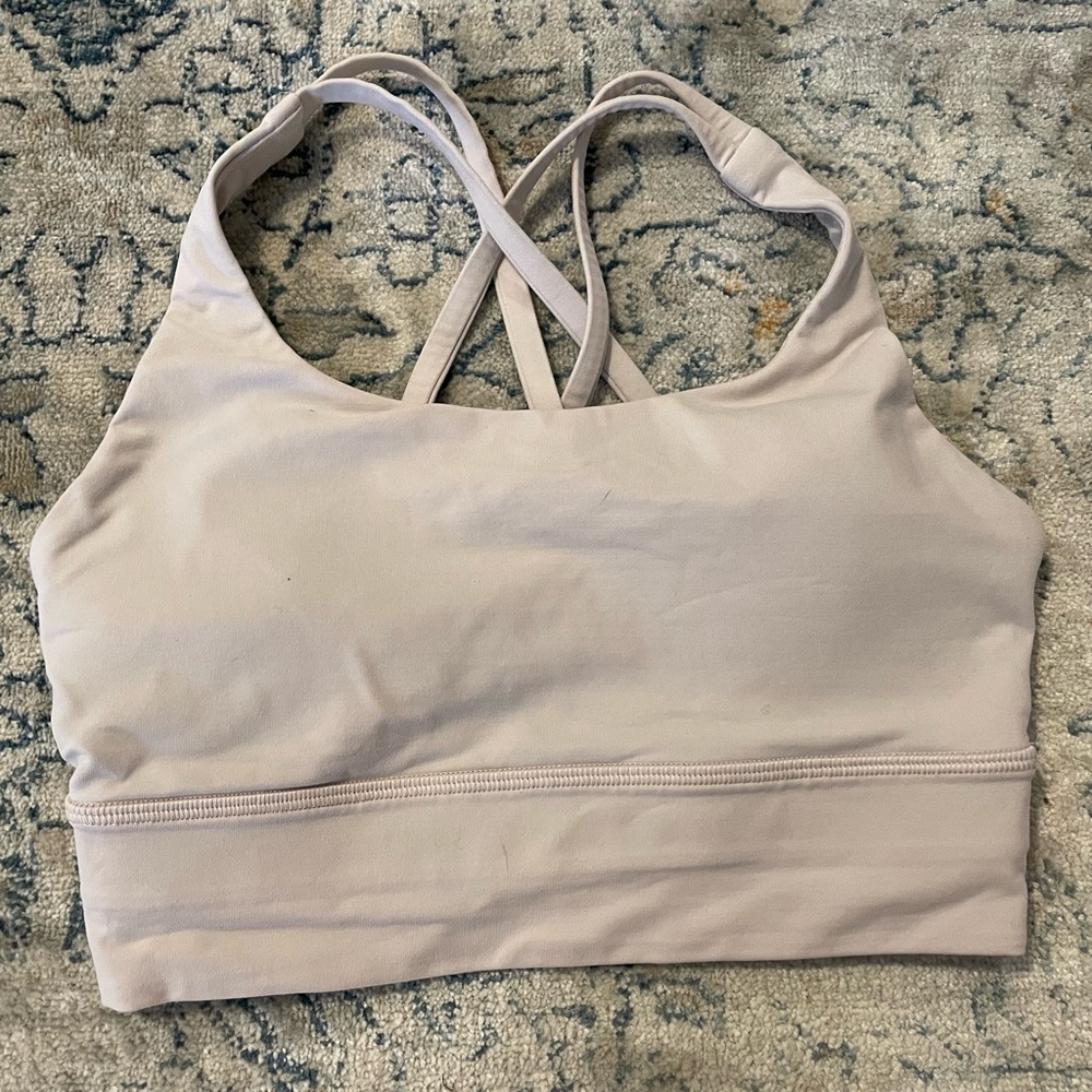 Lululemon light pink sports bra
